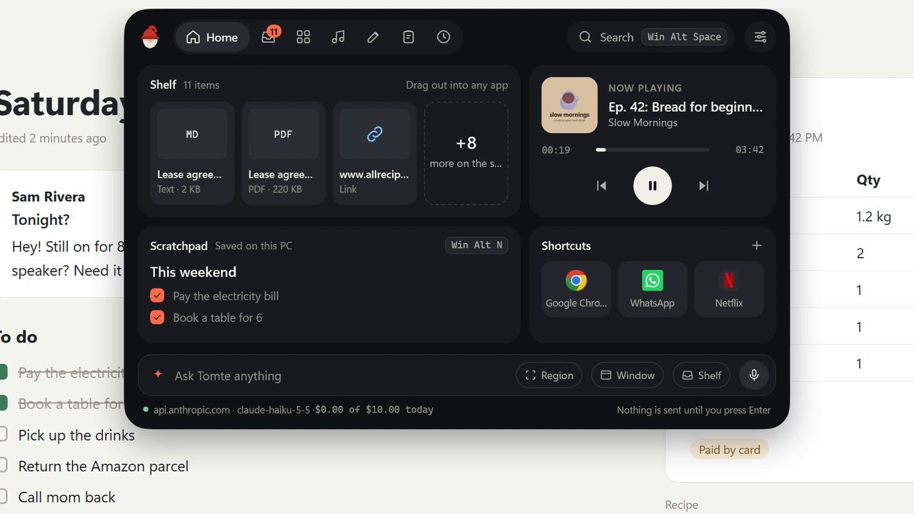 Made a free Windows 11 app that hides in the top edge of the screen